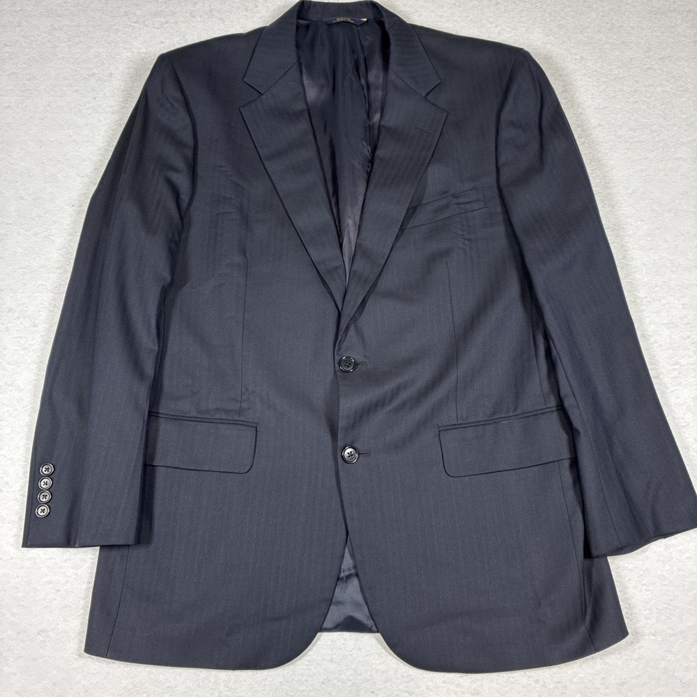 Brooks Brothers Navy Men's Blazer 42R Madison 1818 Saxxon Wool Made in USA